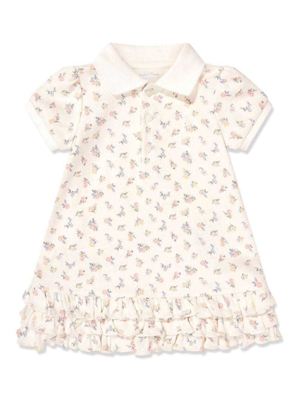 Ralph Lauren Kids Poloshirtkleid mit Blumen-Print - Nude von Ralph Lauren Kids