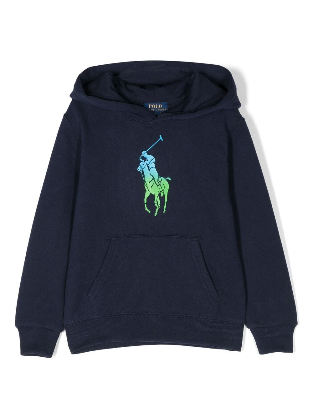 Ralph Lauren Kids Hoodie mit Farbverlauf-Optik - Blau von Ralph Lauren Kids