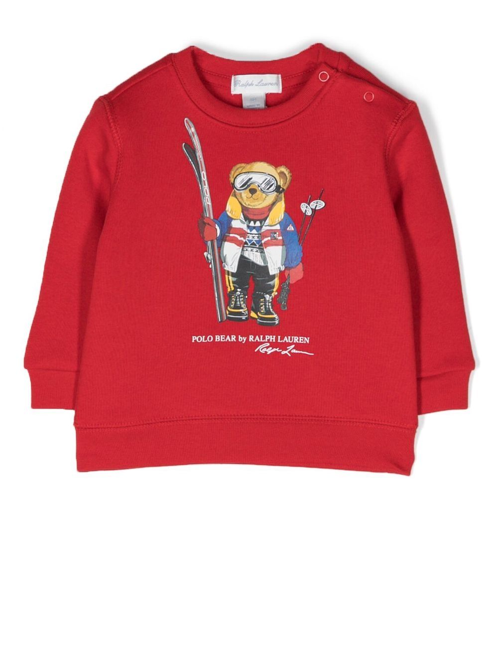 Ralph Lauren Kids Sweatshirt mit Teddy - Rot von Ralph Lauren Kids