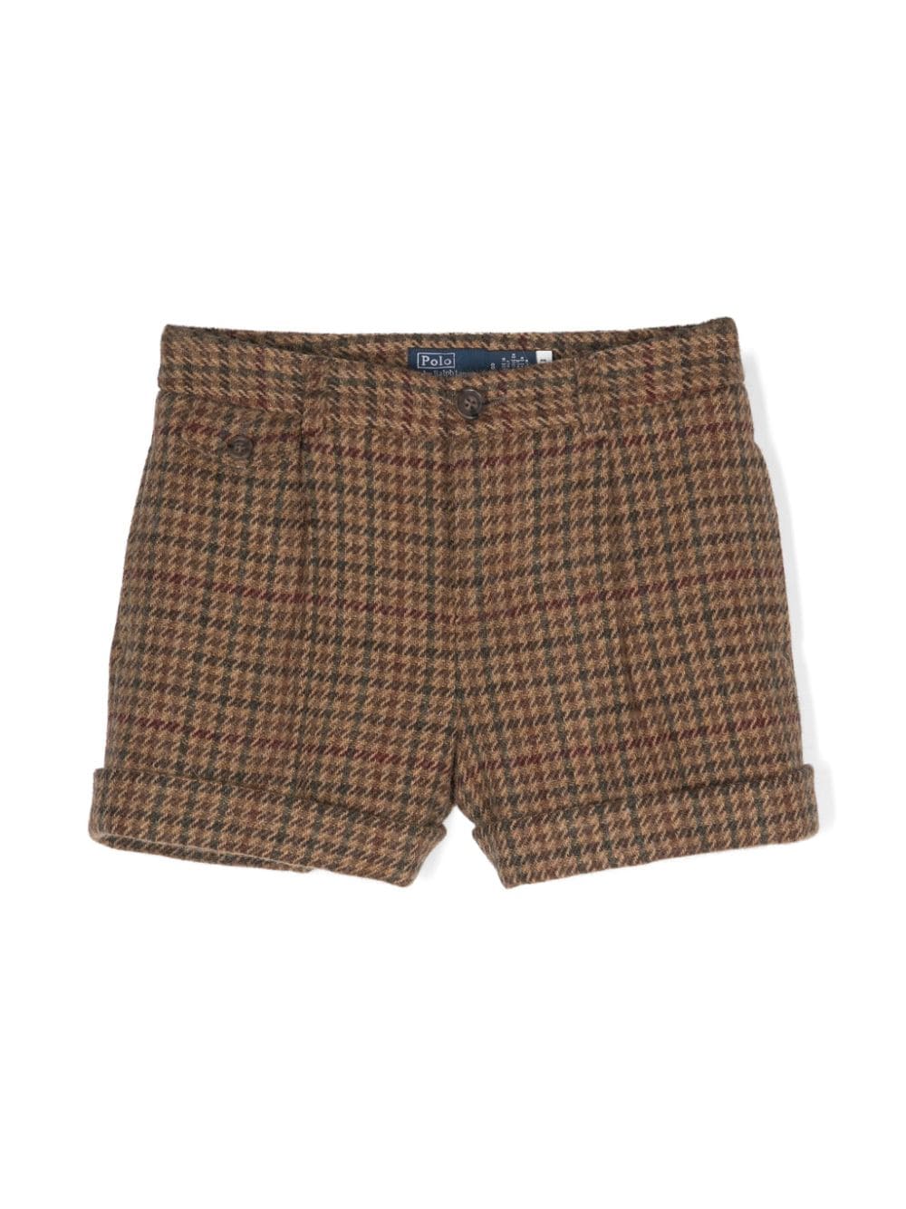 Ralph Lauren Kids Shorts mit Hahnentrittmuster - Braun von Ralph Lauren Kids