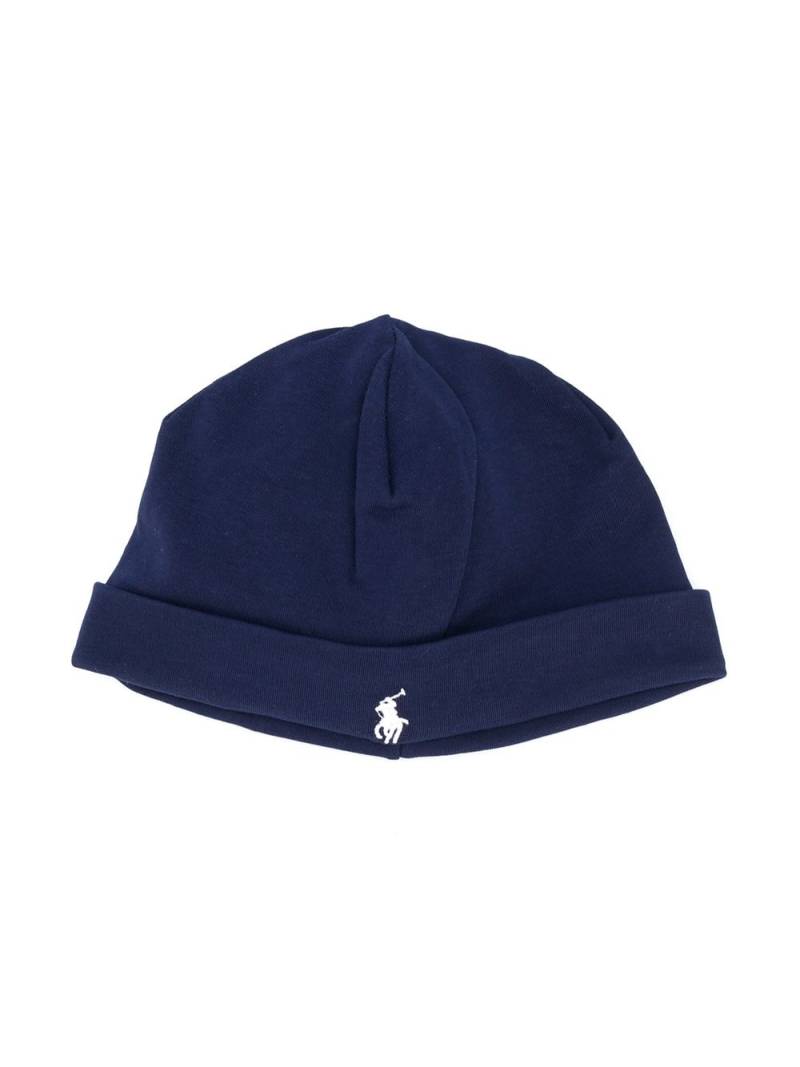 Ralph Lauren Kids Beanie mit Logo-Stickerei - Blau von Ralph Lauren Kids