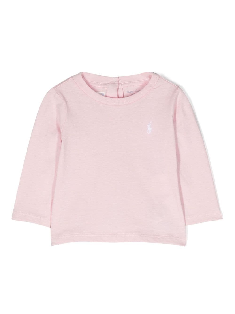 Ralph Lauren Kids T-Shirt mit Logo-Stickerei - Rosa von Ralph Lauren Kids