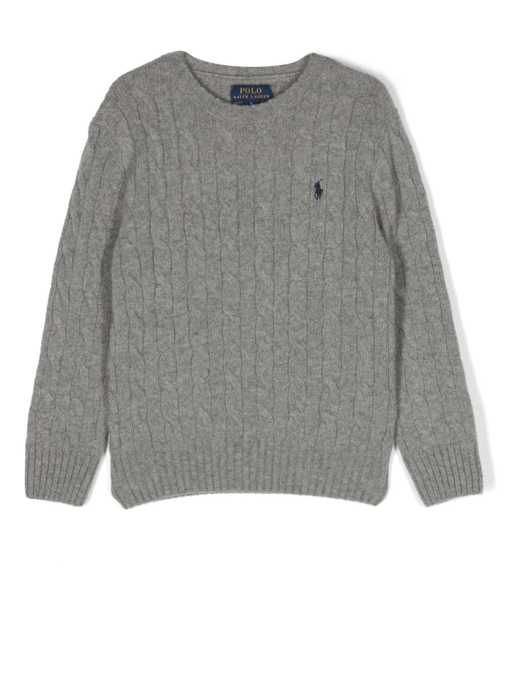 Ralph Lauren Kids Pullover mit Logo-Stickerei - Grau von Ralph Lauren Kids