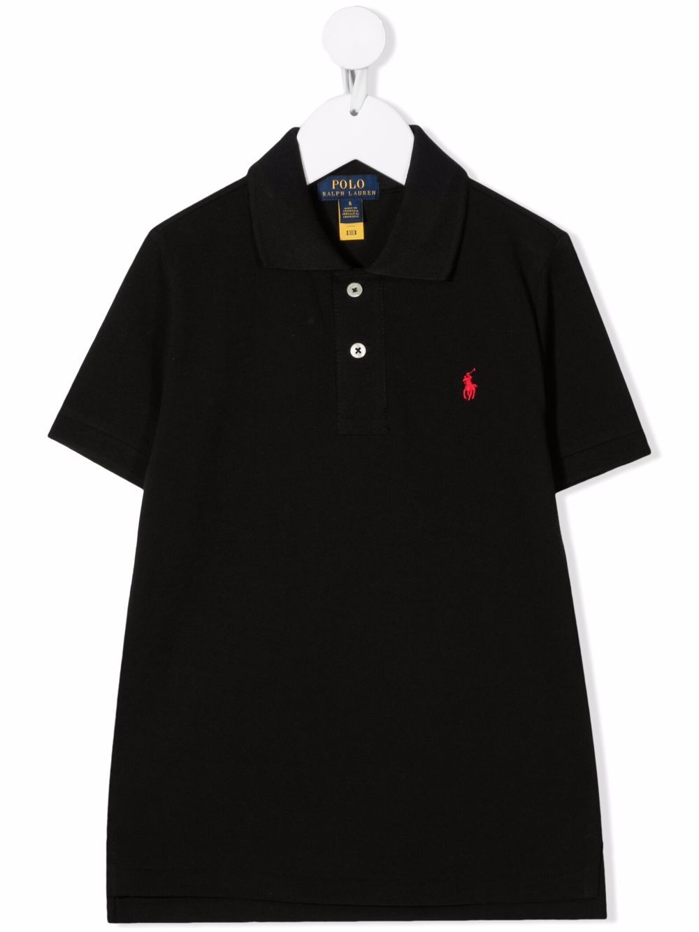 Ralph Lauren Kids Poloshirt mit Logo-Stickerei - Schwarz von Ralph Lauren Kids