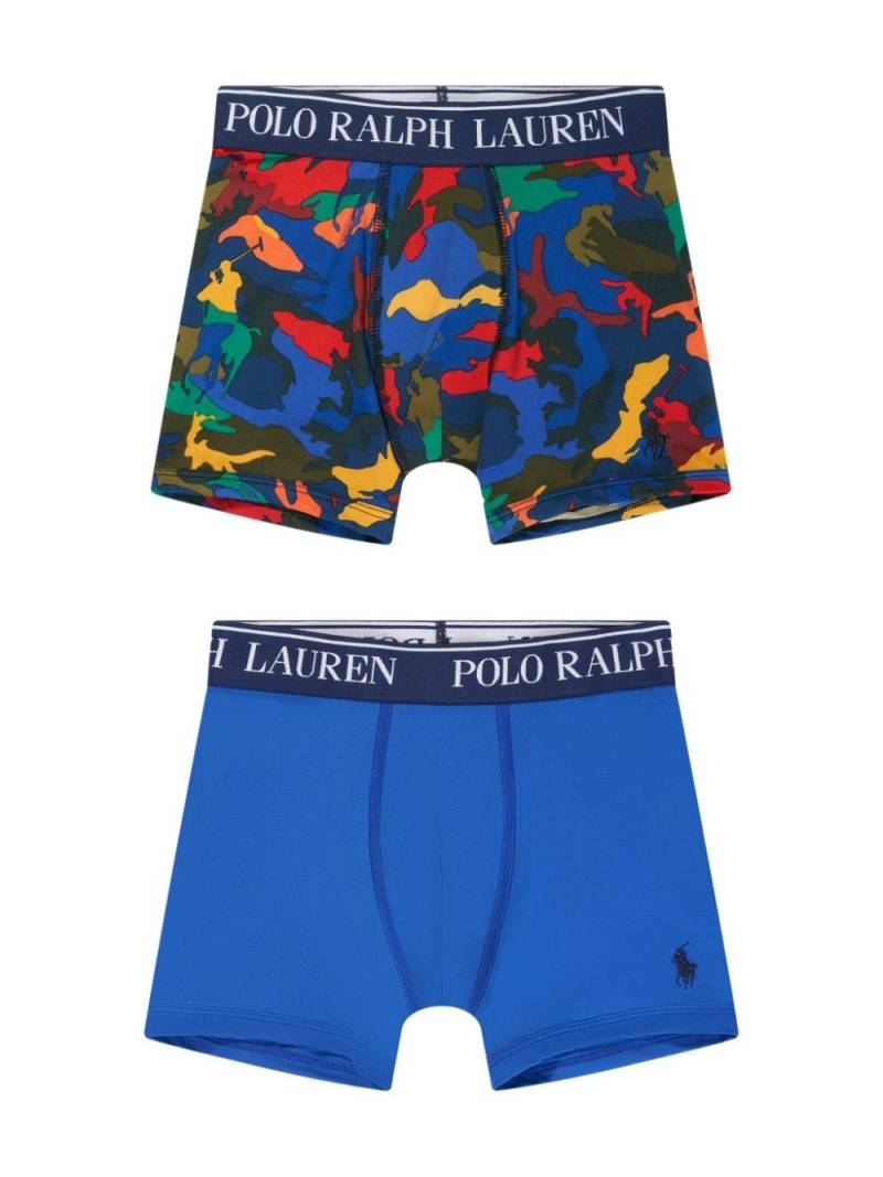 Ralph Lauren Kids Boxershorts mit Logo-Bund - Blau von Ralph Lauren Kids
