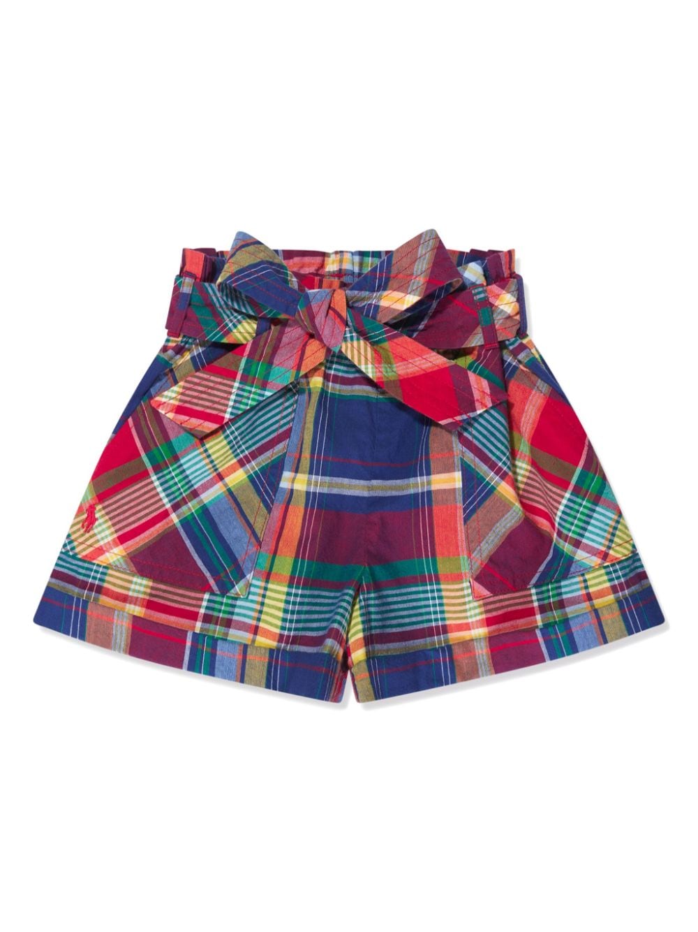 Ralph Lauren Kids Madras Shorts mit Bindegürtel - Blau von Ralph Lauren Kids