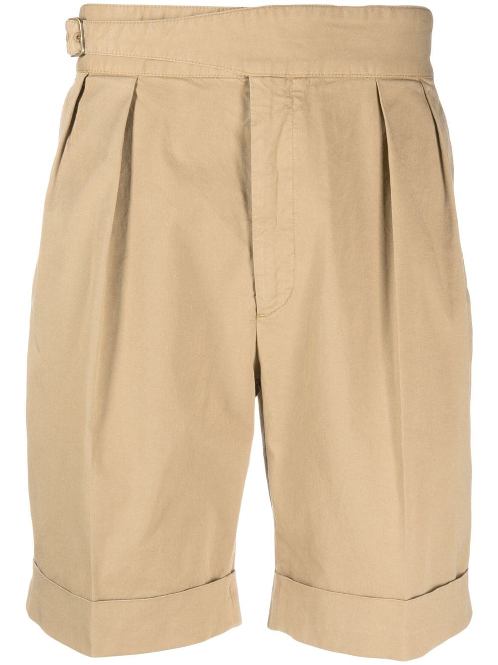 Ralph Lauren Purple Label Byron Shorts mit Bundfalten - Braun von Ralph Lauren Purple Label