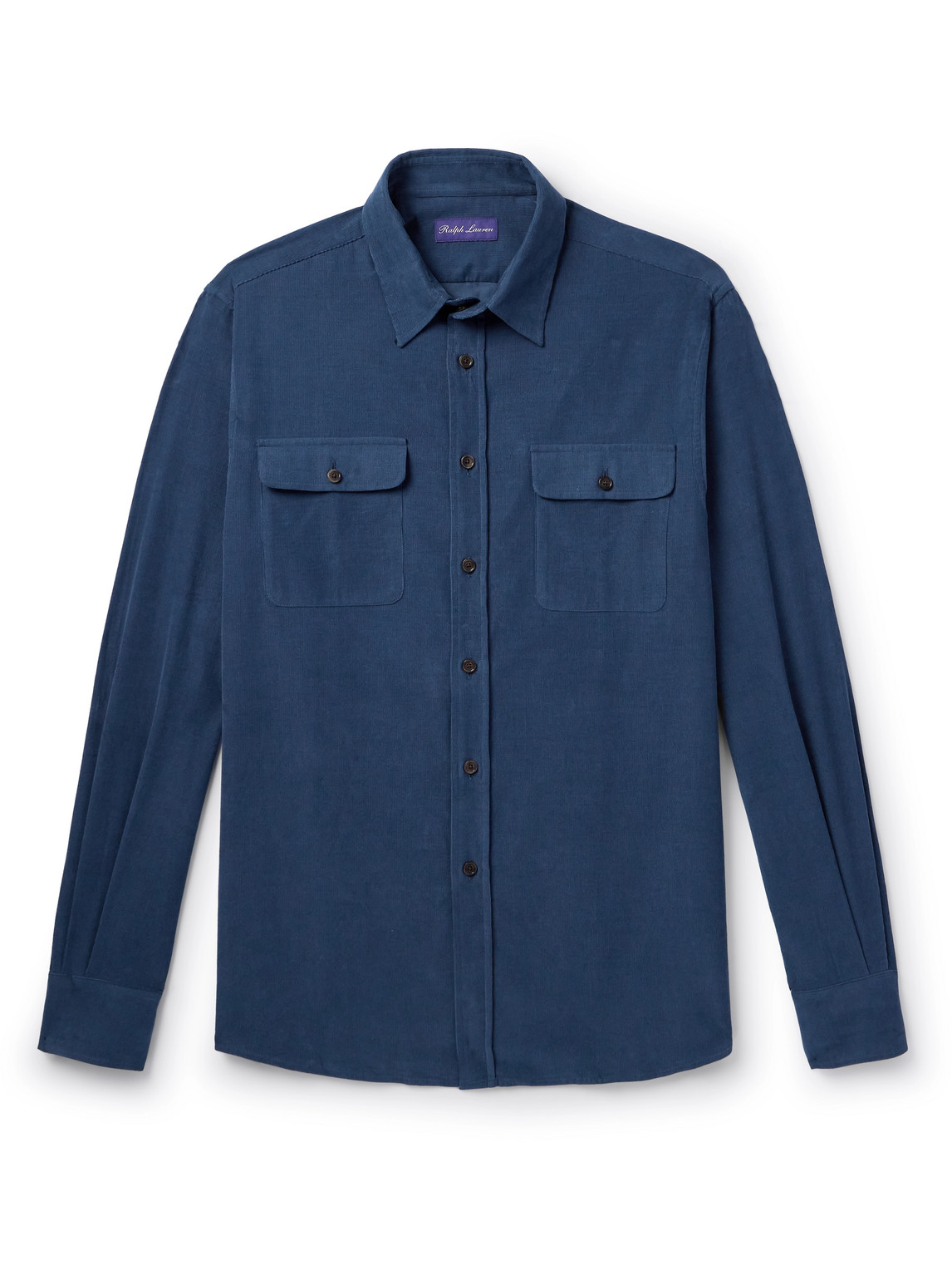 Ralph Lauren Purple Label - Cotton-Corduroy Shirt - Men - Blue - XL von Ralph Lauren Purple Label
