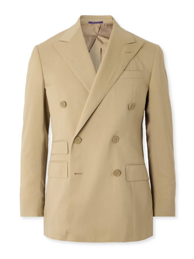 Ralph Lauren Purple Label - Kent Double-Breasted Wool Suit Jacket - Men - Neutrals - UK/US 38 von Ralph Lauren Purple Label