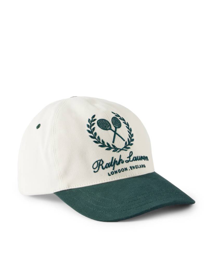 Ralph Lauren Purple Label - Logo-Embroidered Cotton-Blend Twill Baseball Cap - Men - Neutrals von Ralph Lauren Purple Label