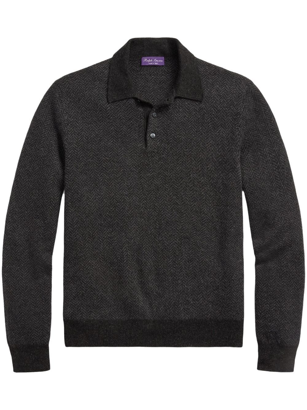 Ralph Lauren Purple Label Poloshirt aus Kaschmir - Grau von Ralph Lauren Purple Label