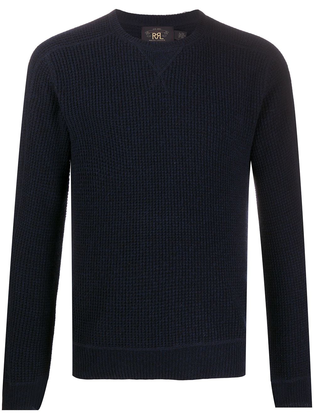 Ralph Lauren RRL Kaschmirpullover mit Waffelstrick-Muster - Blau von Ralph Lauren RRL