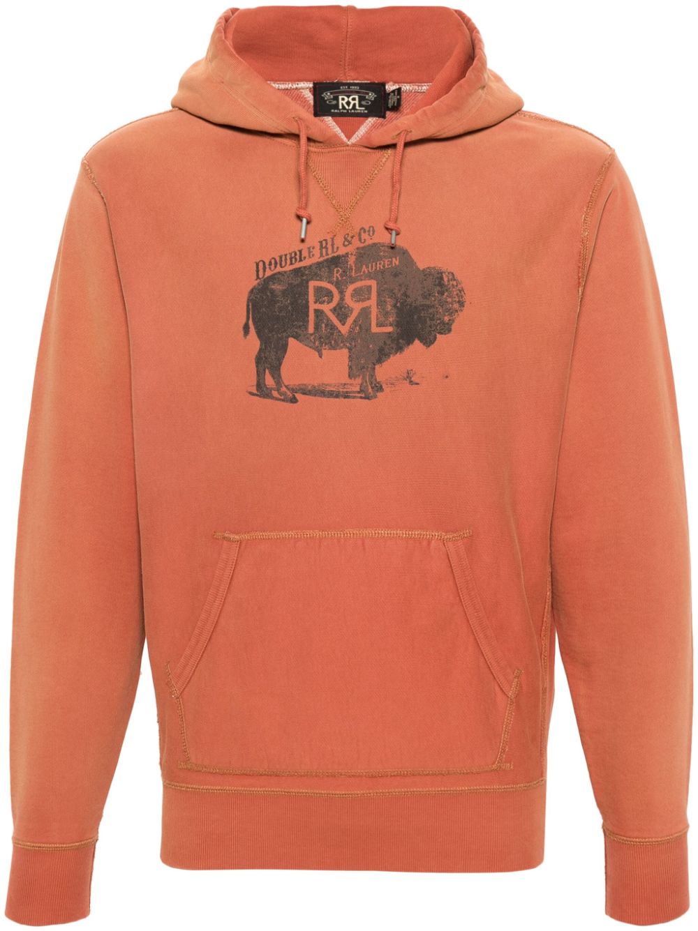 Ralph Lauren RRL Hoodie mit Logo-Print - Orange von Ralph Lauren RRL