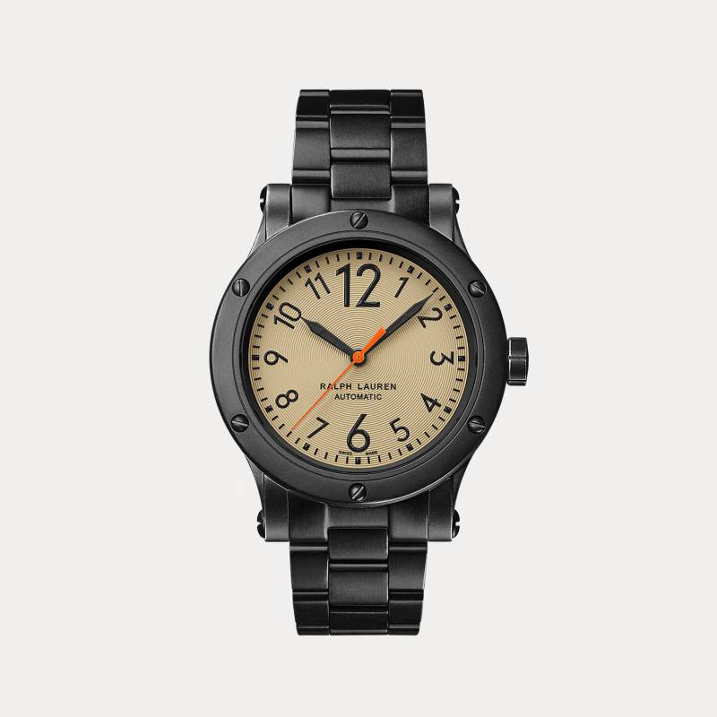 42 MM Uhr aus Stahl in Antik-Optik von Ralph Lauren
