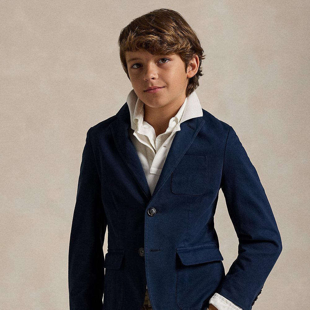 Anzugjacke aus Stretch-Chino von Ralph Lauren