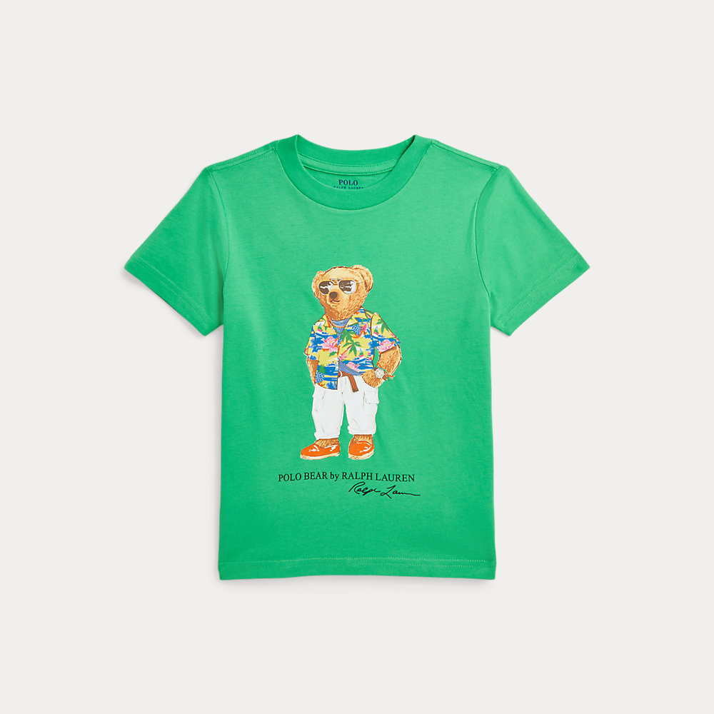 Baumwolljersey-T-Shirt mit Polo Bear von Ralph Lauren