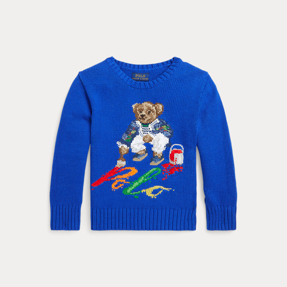 Baumwollpullover mit Polo Bear von Ralph Lauren