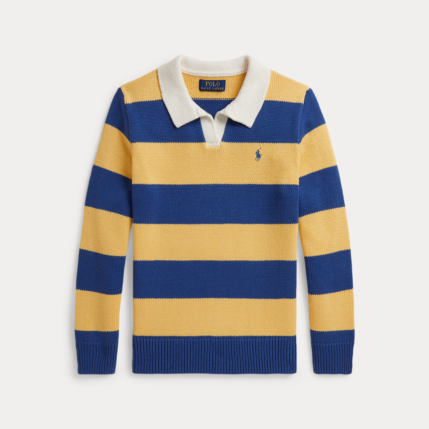 Baumwollpullover mit Rugby-Streifen von Ralph Lauren