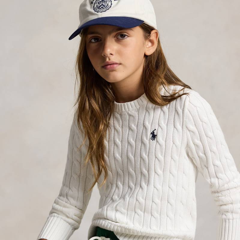 Baumwollpullover mit Zopfmuster von Ralph Lauren