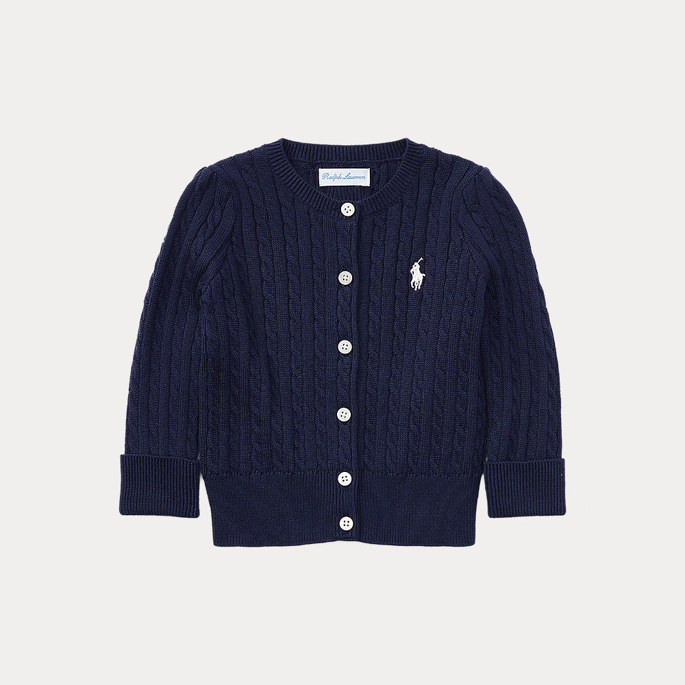 Baumwollstrickjacke mit Mini-Zopfmuster Baumwollstrickjacke mit Mini-Zopfmuster von Ralph Lauren