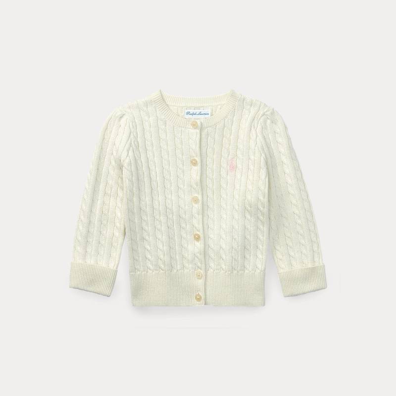 Baumwollstrickjacke mit Mini-Zopfmuster von Ralph Lauren