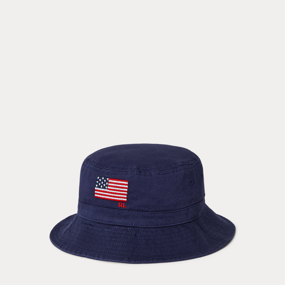 Baumwolltwill-Topfhut mit US-Flagge Baumwolltwill-Topfhut mit US-Flagge von Ralph Lauren