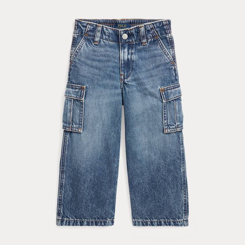 Cargo-Jeans mit weitem Bein in Indigo von Ralph Lauren