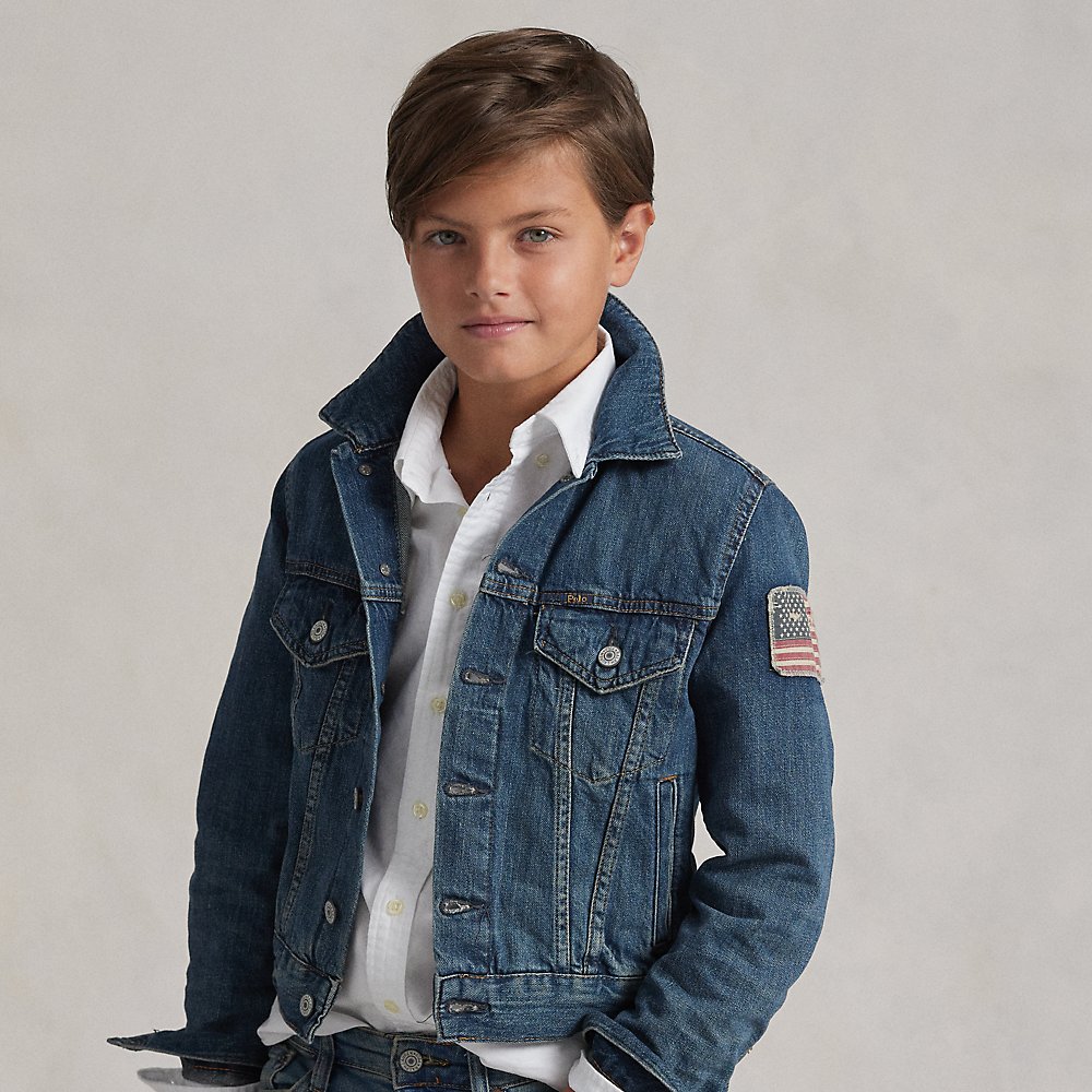 Denim-Truckerjacke für Jungen von Ralph Lauren