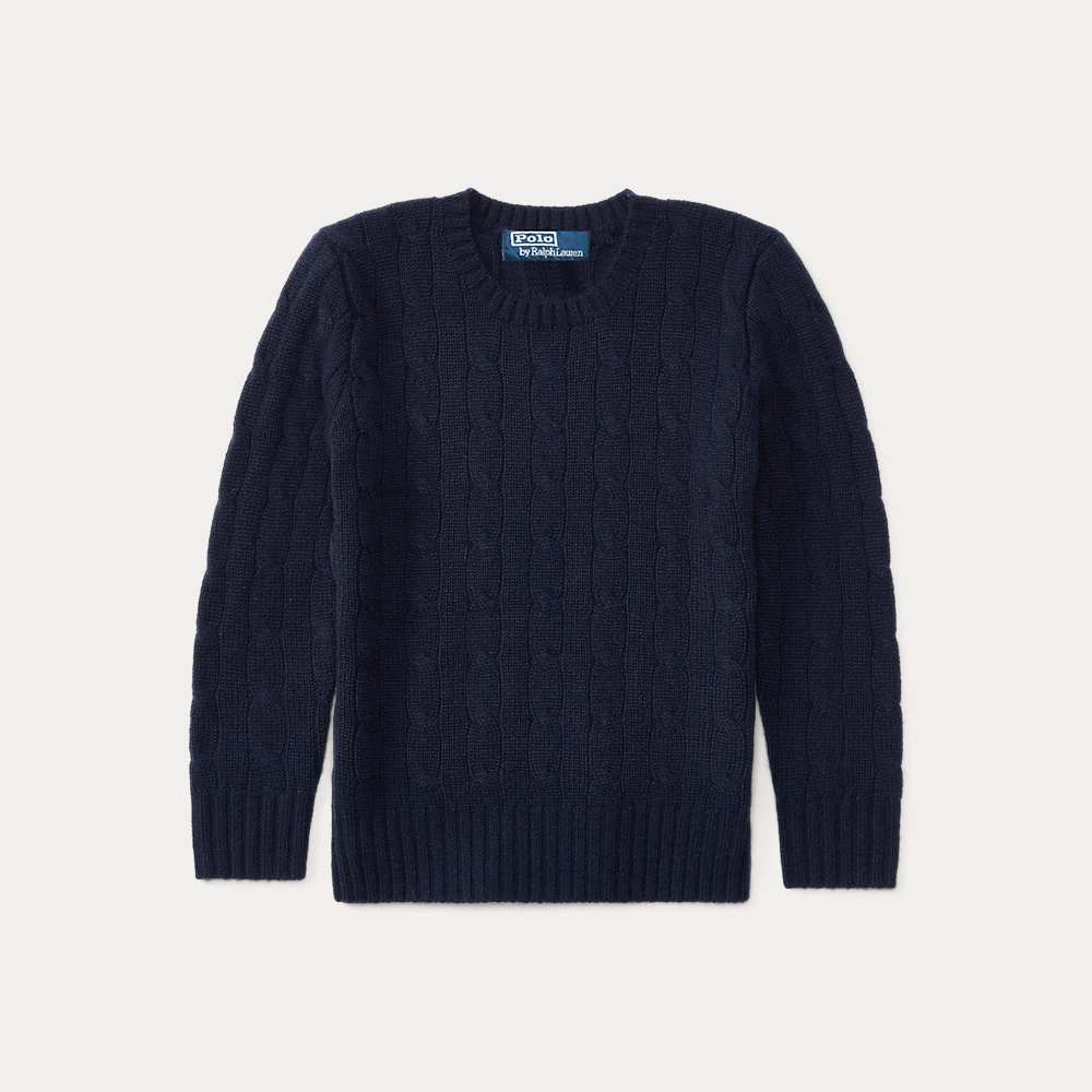 Der Kaschmirpullover mit Zopfmuster von Ralph Lauren