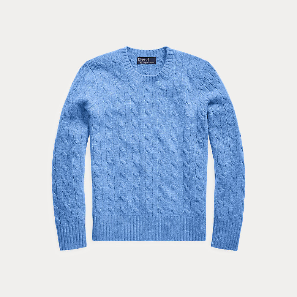 Der Kaschmirpullover mit Zopfmuster von Ralph Lauren