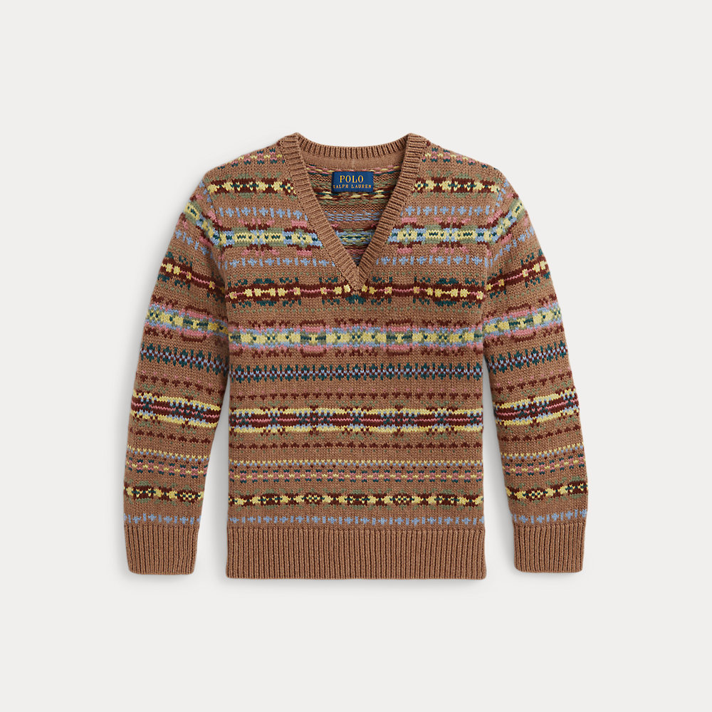 Fair-Isle-Pullover mit V-Ausschnitt von Ralph Lauren