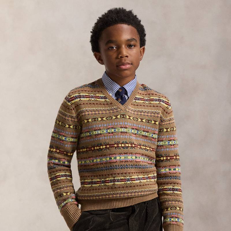Fair-Isle-Pullover mit V-Ausschnitt von Ralph Lauren