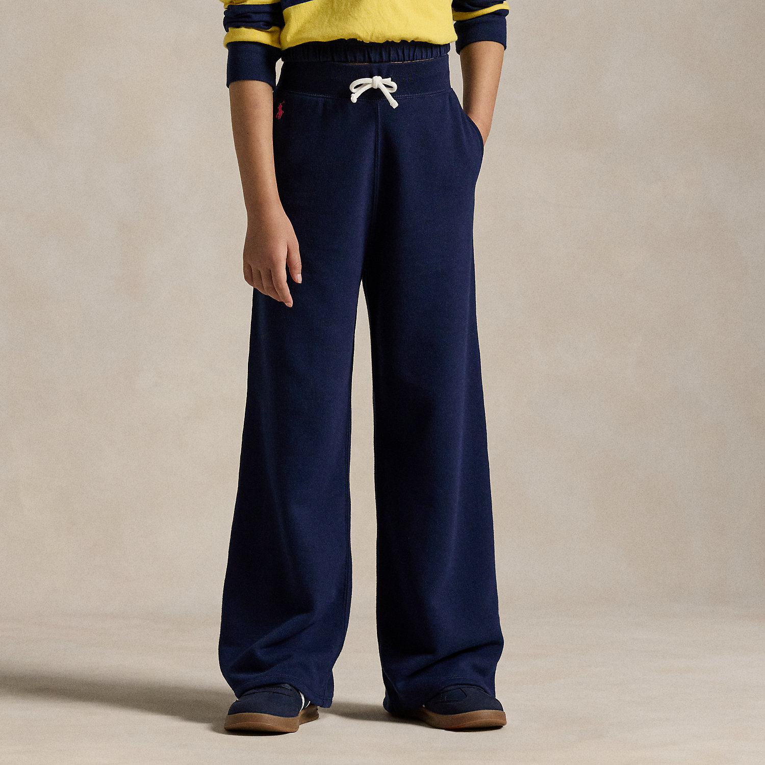Fleece-Jogginghose mit weitem Bein von Ralph Lauren