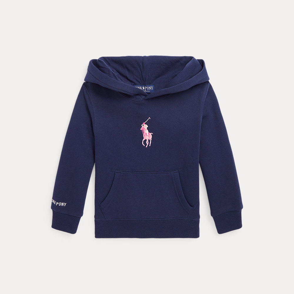 Fleece-Kapuzenshirt mit Pink Pony von Ralph Lauren