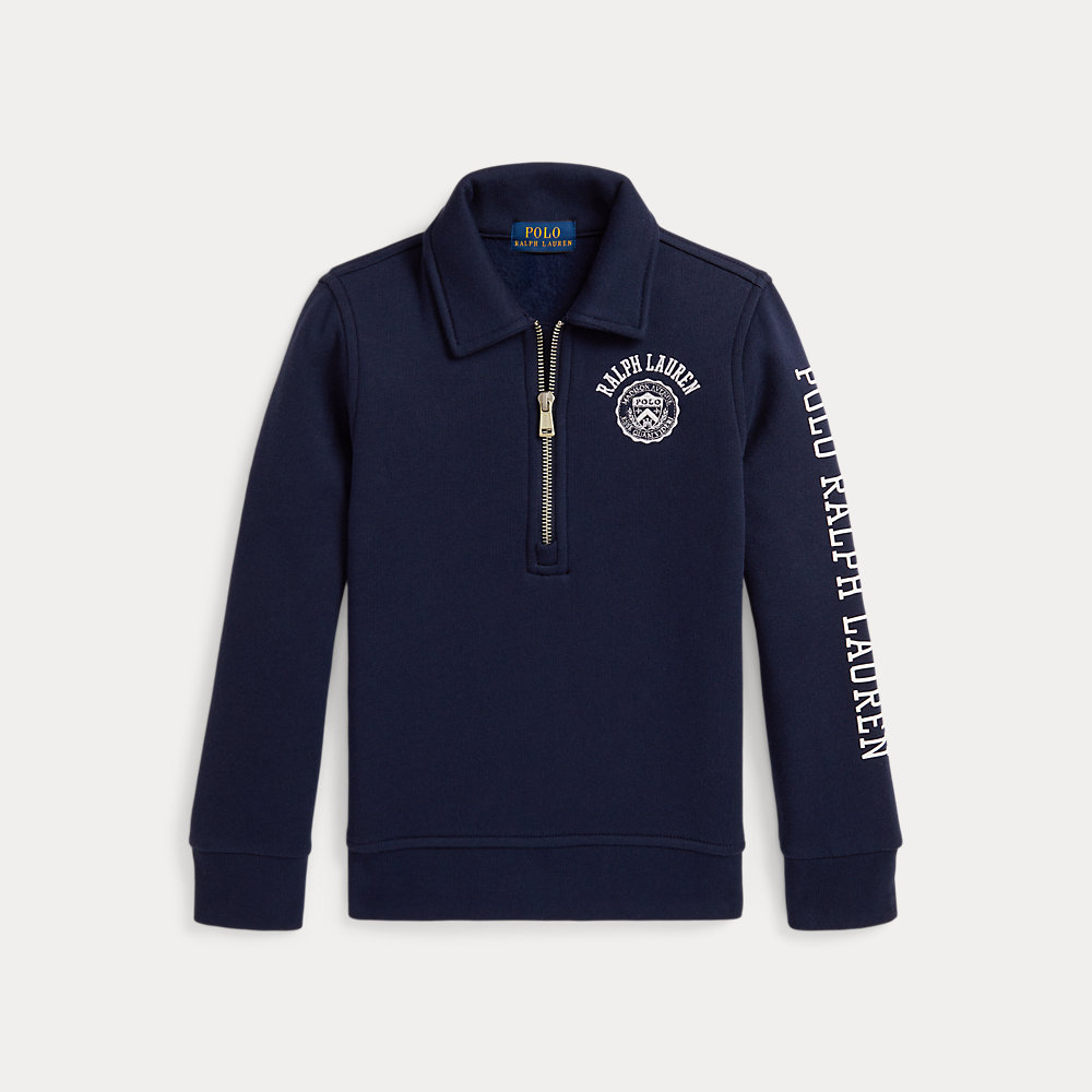 Fleece-Sweatshirt mit Kragen und Logo Fleece-Sweatshirt mit Kragen und Logo von Ralph Lauren