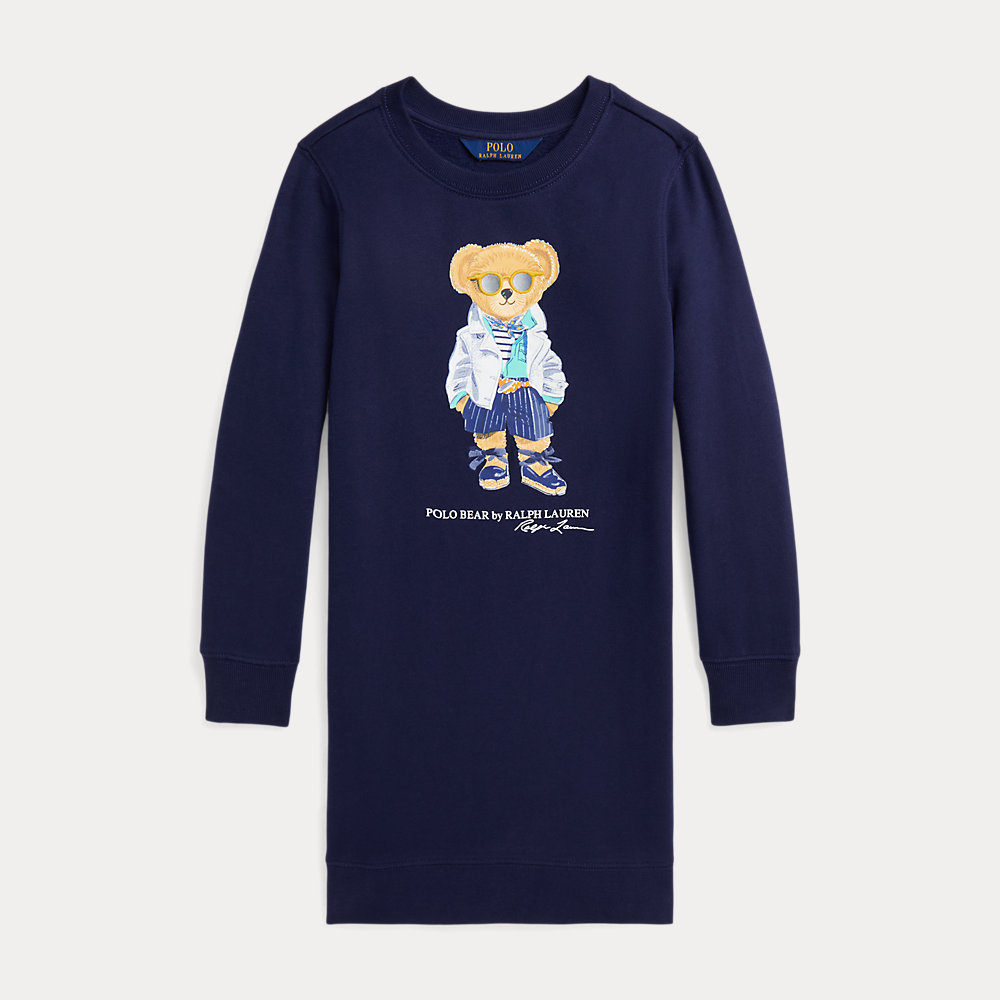 Fleecekleid mit Polo Bear von Ralph Lauren