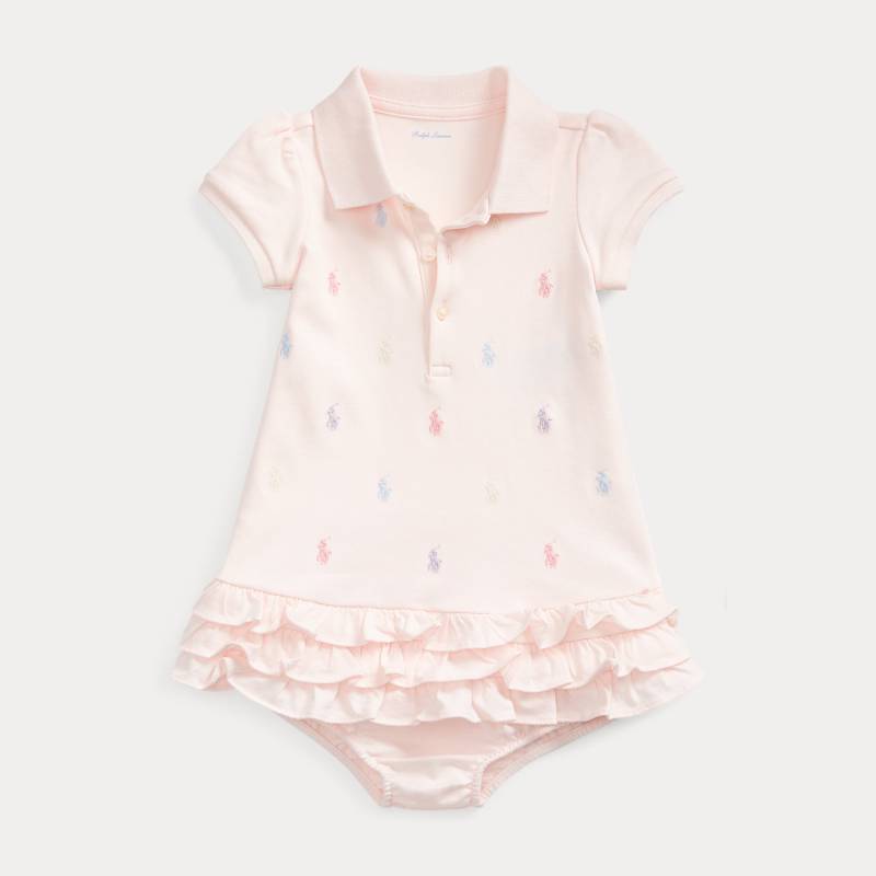 Gerüschtes Polokleid und Höschen von Ralph Lauren