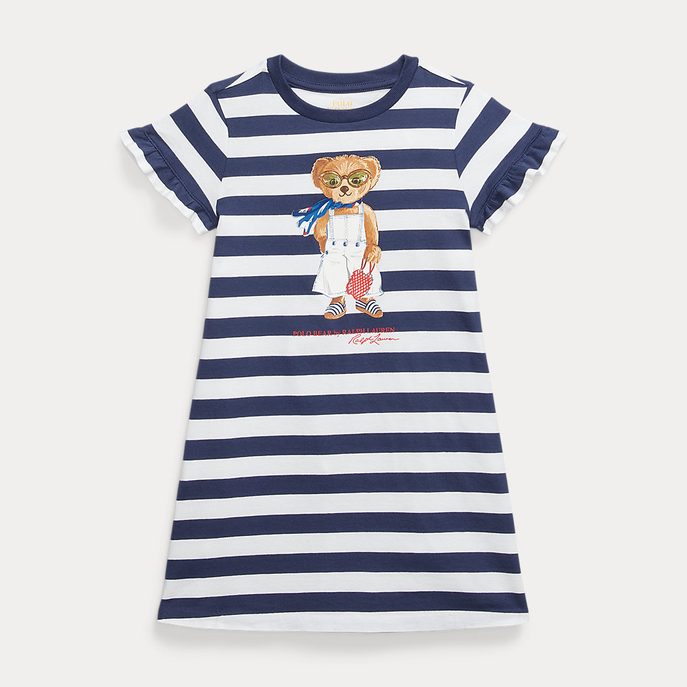 Gestreiftes T-Shirt-Kleid mit Polo Bear Gestreiftes T-Shirt-Kleid mit Polo Bear von Ralph Lauren