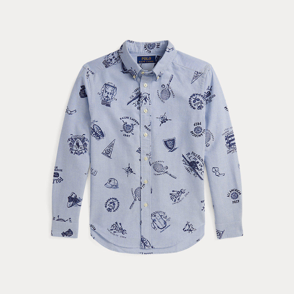 Hemd aus Baumwolloxford mit Grafik Hemd aus Baumwolloxford mit Grafik von Ralph Lauren