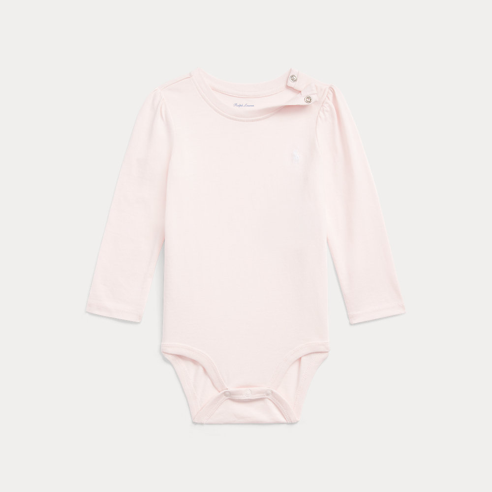 Jersey-Babybody mit Puffärmeln von Ralph Lauren