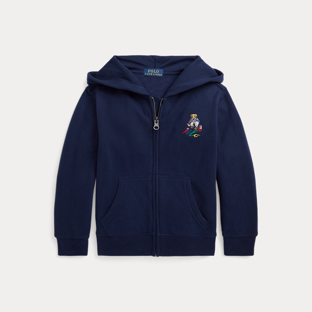 Kapuzenjacke aus Fleece mit Polo Bear von Ralph Lauren