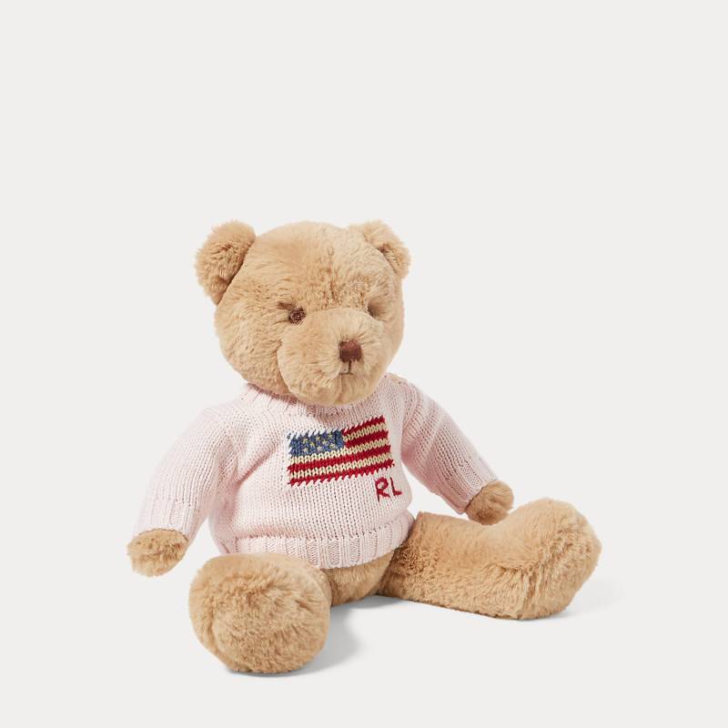 Kleiner Polo Bear mit Flaggenpullover von Ralph Lauren