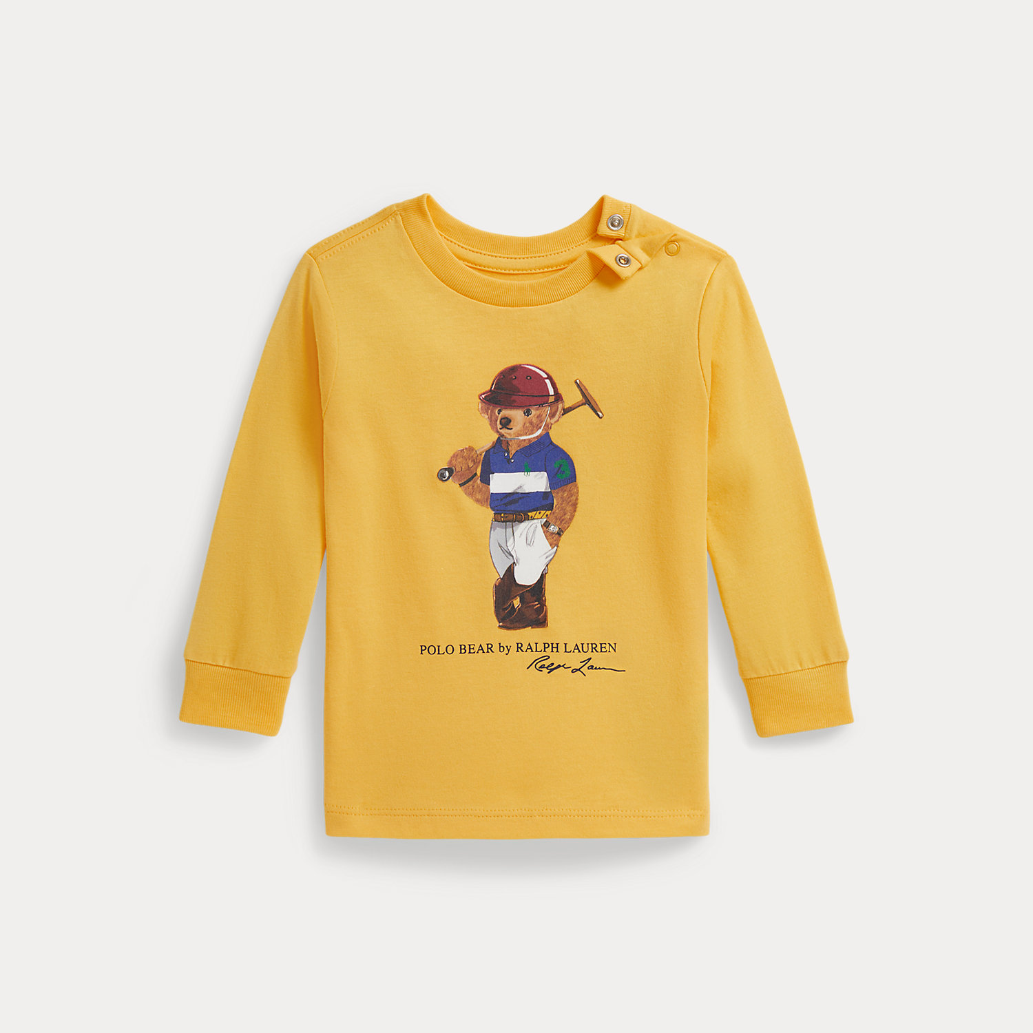 Langarm-T-Shirt mit Polo Bear von Ralph Lauren