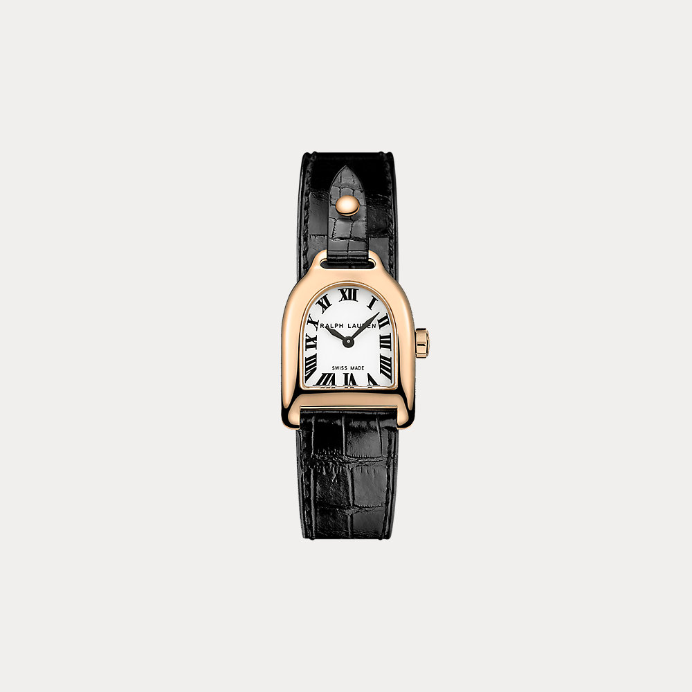 Mini-Uhr aus Roségold von Ralph Lauren