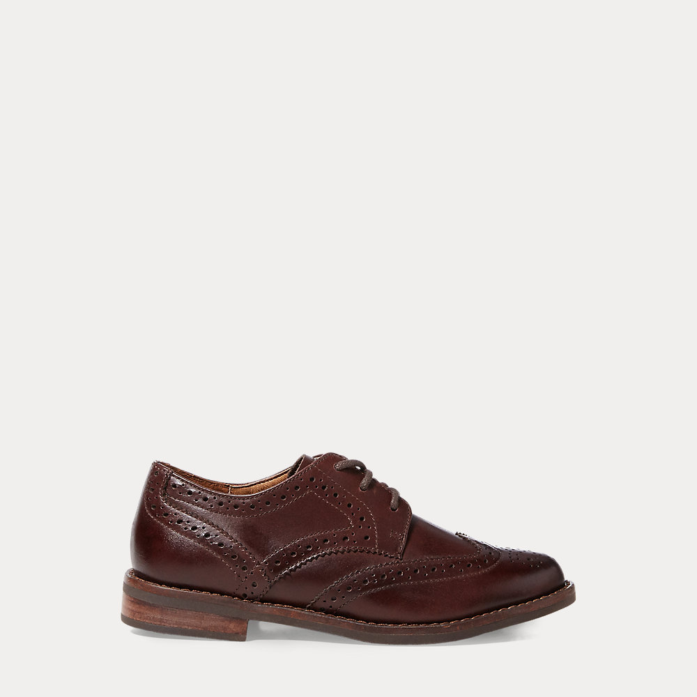 Oxford-Fullbrogue aus Leder von Ralph Lauren