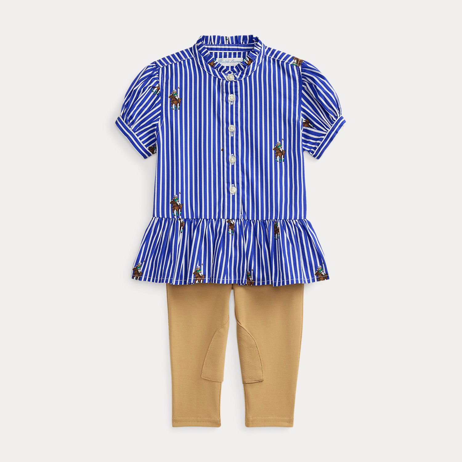 Polo Bear Baumwollhemd- & Leggings-Set von Ralph Lauren