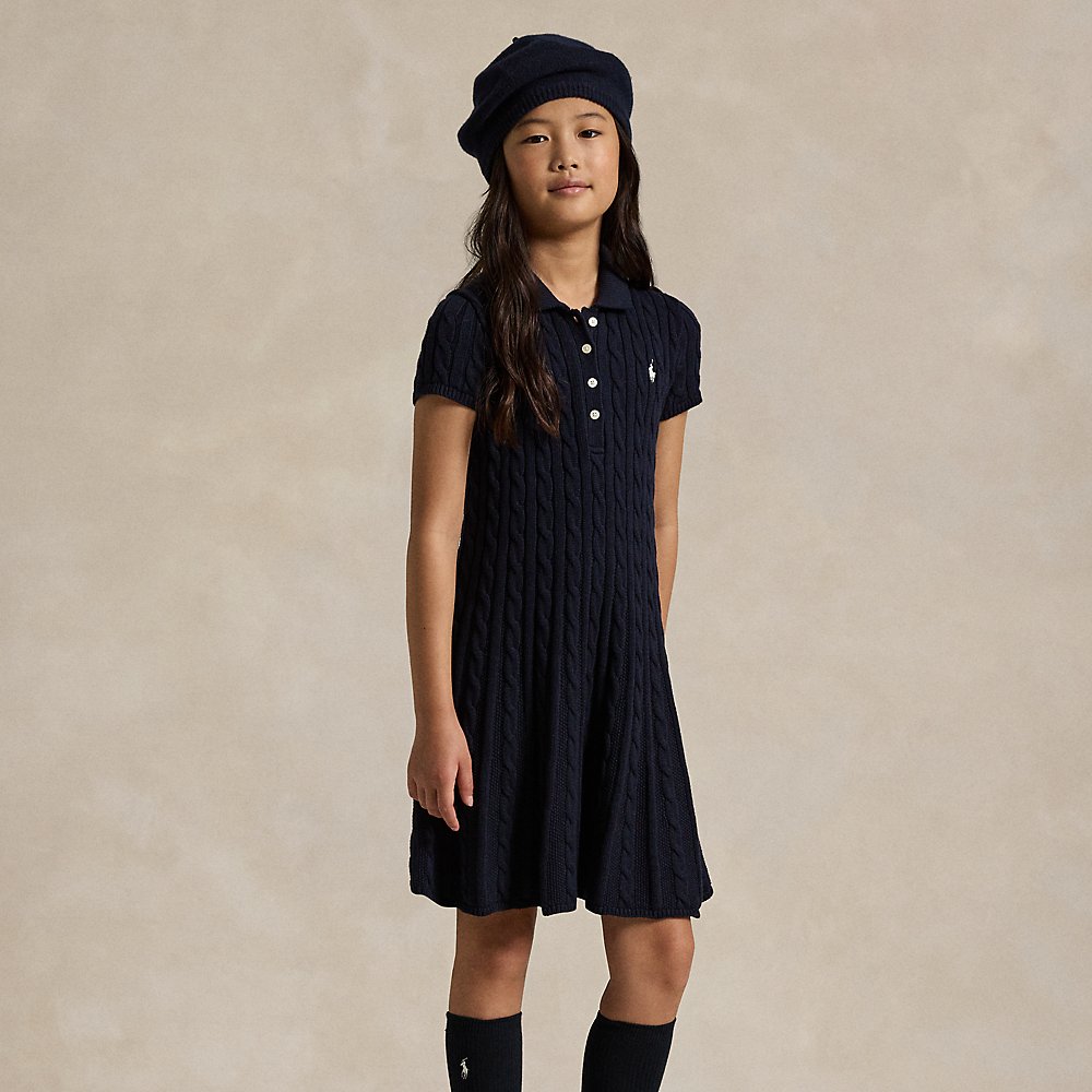 Polo-Pulloverkleid mit Zopfmuster Polo-Pulloverkleid mit Zopfmuster von Ralph Lauren