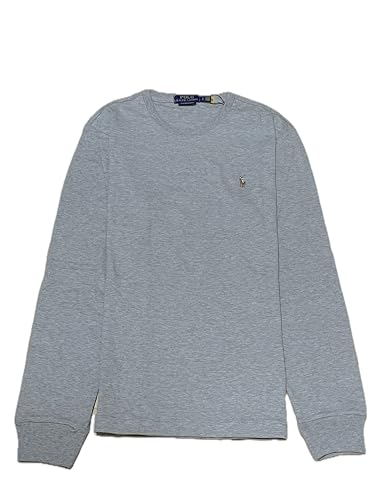 Polo Ralph Lauren weiches Custom-Slim-Fit T-Shirt Longsleeve Grau (as3, Alpha, s, Regular, Regular) von Ralph Lauren