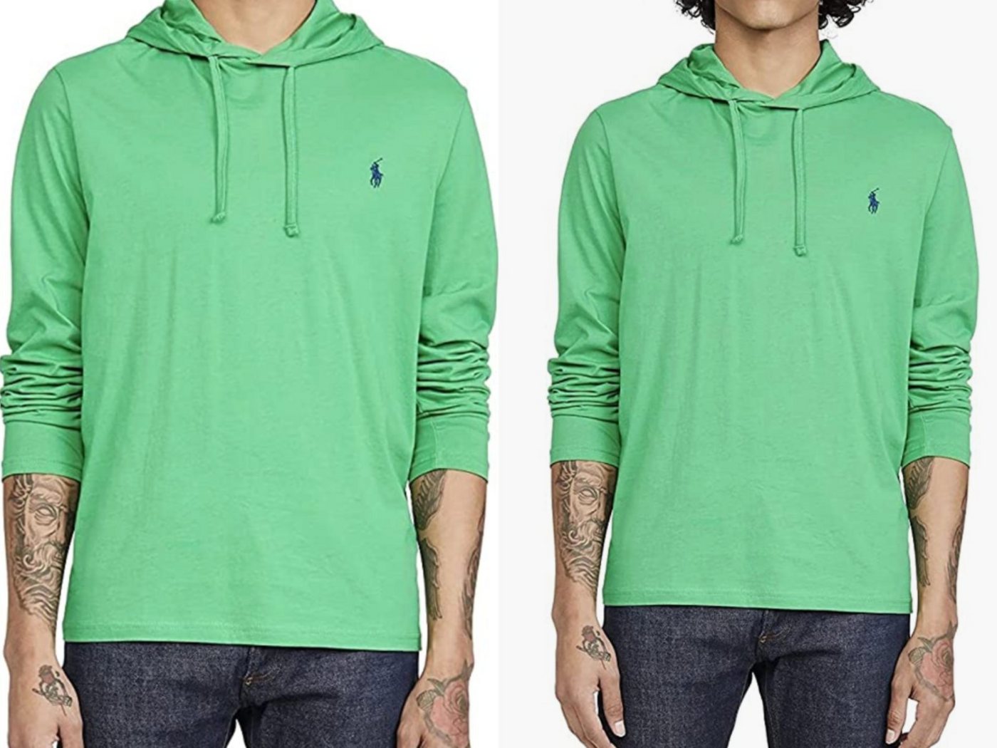 Ralph Lauren Kapuzensweatshirt POLO RALPH LAUREN Hooded T-Shirt Shirt Jersey Hoodie Retro Preppy Swea von Ralph Lauren