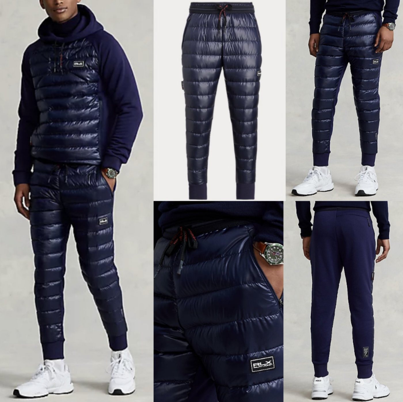 Ralph Lauren Jogginghose POLO RALPH LAUREN HYBRID DOWN JOGGER DAUNEN JOGGING-HOSE RIPSTOP PANTS von Ralph Lauren